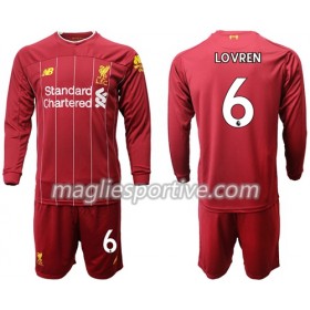 Completo Calcio Liverpool Lovren 6 Bambino Divisa Prima 2019/2020 ML